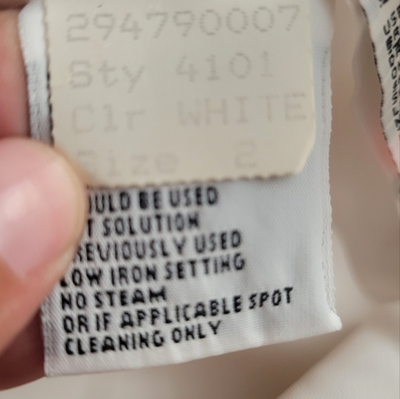 Jim Hjelm Visions Wedding Dress Size 2 Style 4101 Chiffon And Satin - Picture 15 of 16